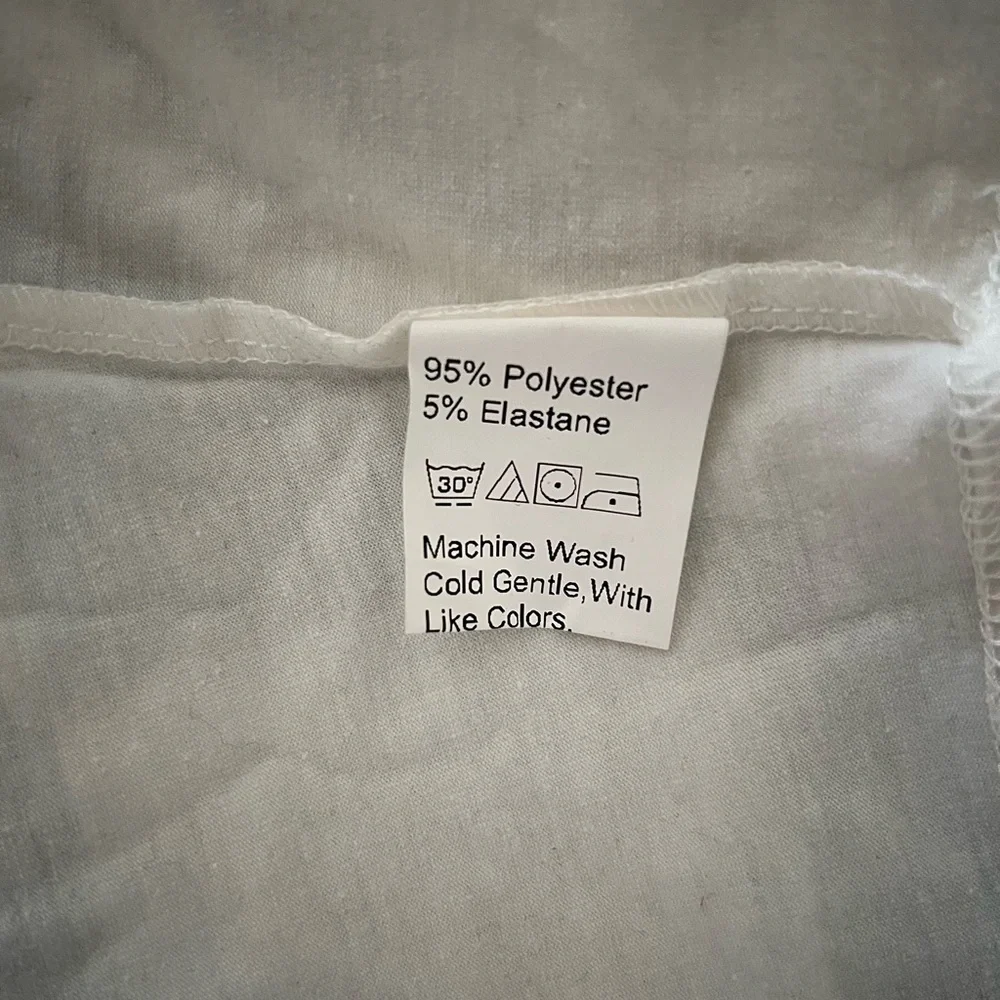 SHEIN Put Yourself First White Halter Top Size S - Picture 5 of 6